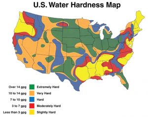 Florida Hard Water Facts Every - Water Hardness Map 300x237 
